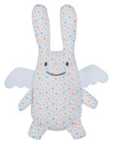 Peluche Musicale Lapin Ange Etoiles - 24 cm